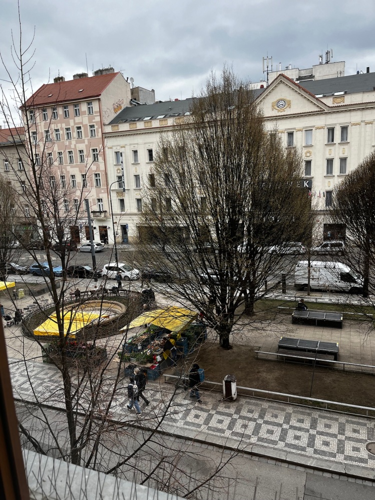 näkymä hotellin ikkunasta Prahassa